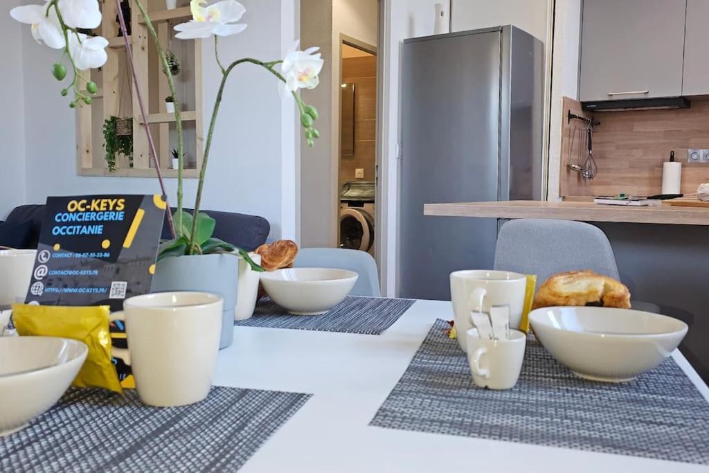 L'Orchidee, Proche De La Gare Avec Clim Et Terrasse Lägenhet Narbonne Exteriör bild