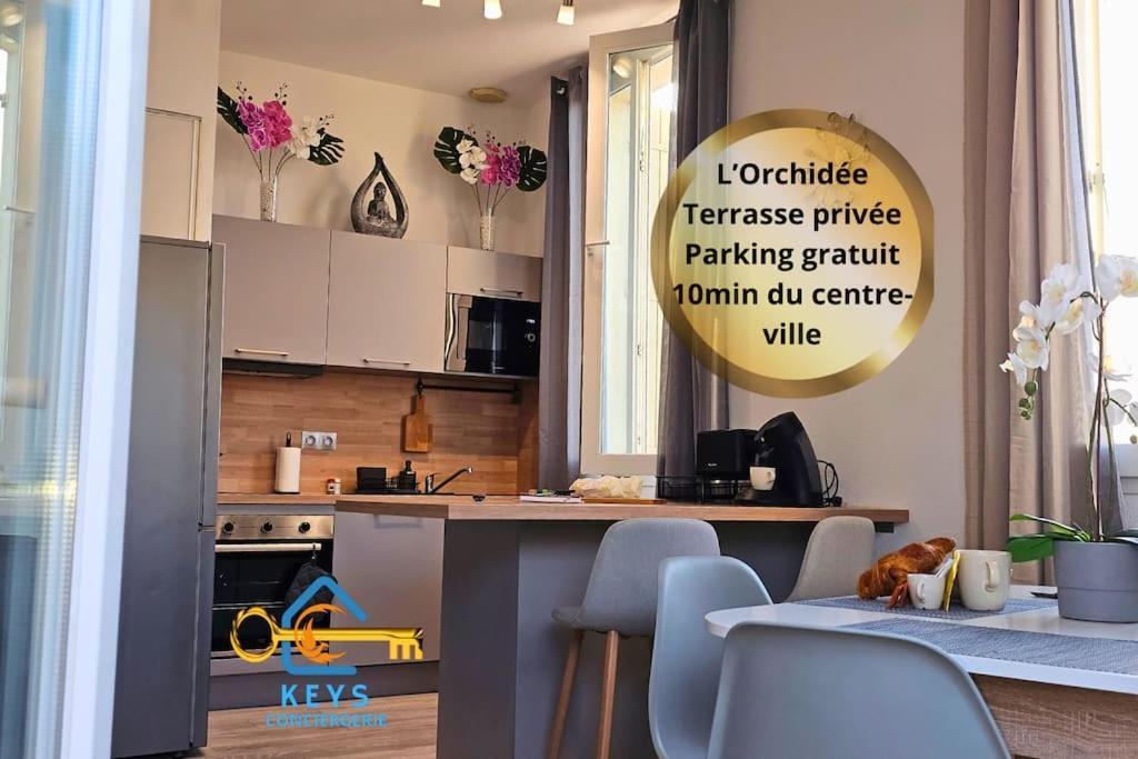 L'Orchidee, Proche De La Gare Avec Clim Et Terrasse Lägenhet Narbonne Exteriör bild